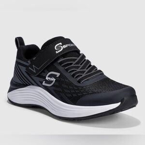 NWT boys black Velcro Skechers s sport sneakers black size 13